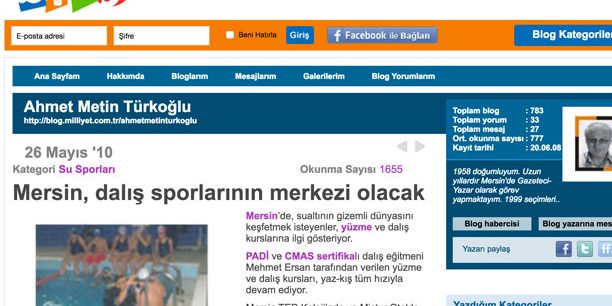 Milliyet - Mersin Dalış Sporunun Merkezi Olacak